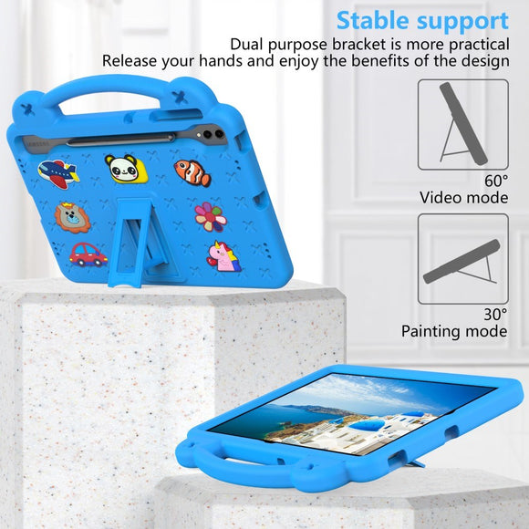 EVA-sikkerhedscase til børn: Samsung Galaxy Tab S10+ /Tab S9+ /Tab S8+ /Tab S7+ Tablet Cover - Blå