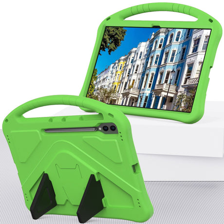 EIDERWOOD Samsung Galaxy Tab S10 Ultra Børnecover m. Kickstand - Grøn