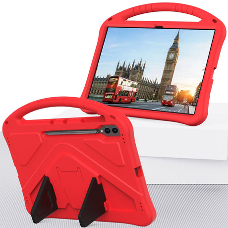 EIDERWOOD Samsung Galaxy Tab S10 Ultra Børnecover m. Kickstand - Rød