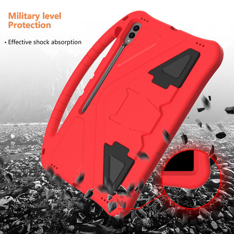 EIDERWOOD Samsung Galaxy Tab S10 Ultra Børnecover m. Kickstand - Rød