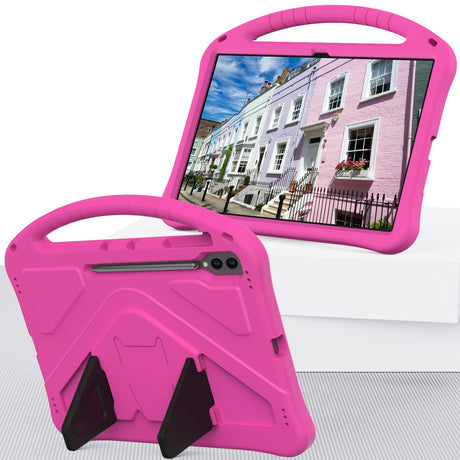 EIDERWOOD Samsung Galaxy Tab S10 Ultra Børnecover m. Kickstand - Pink