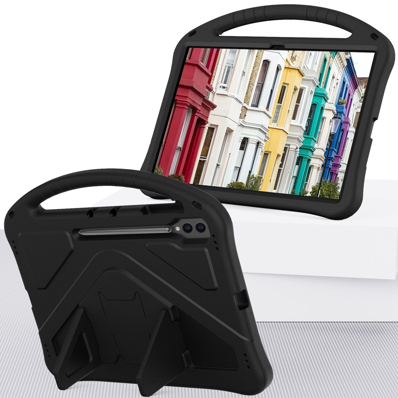 EIDERWOOD Samsung Galaxy Tab S10 Ultra Børnecover m. Kickstand - Sort