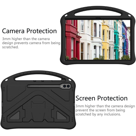 EIDERWOOD Samsung Galaxy Tab S10 Ultra Børnecover m. Kickstand - Sort