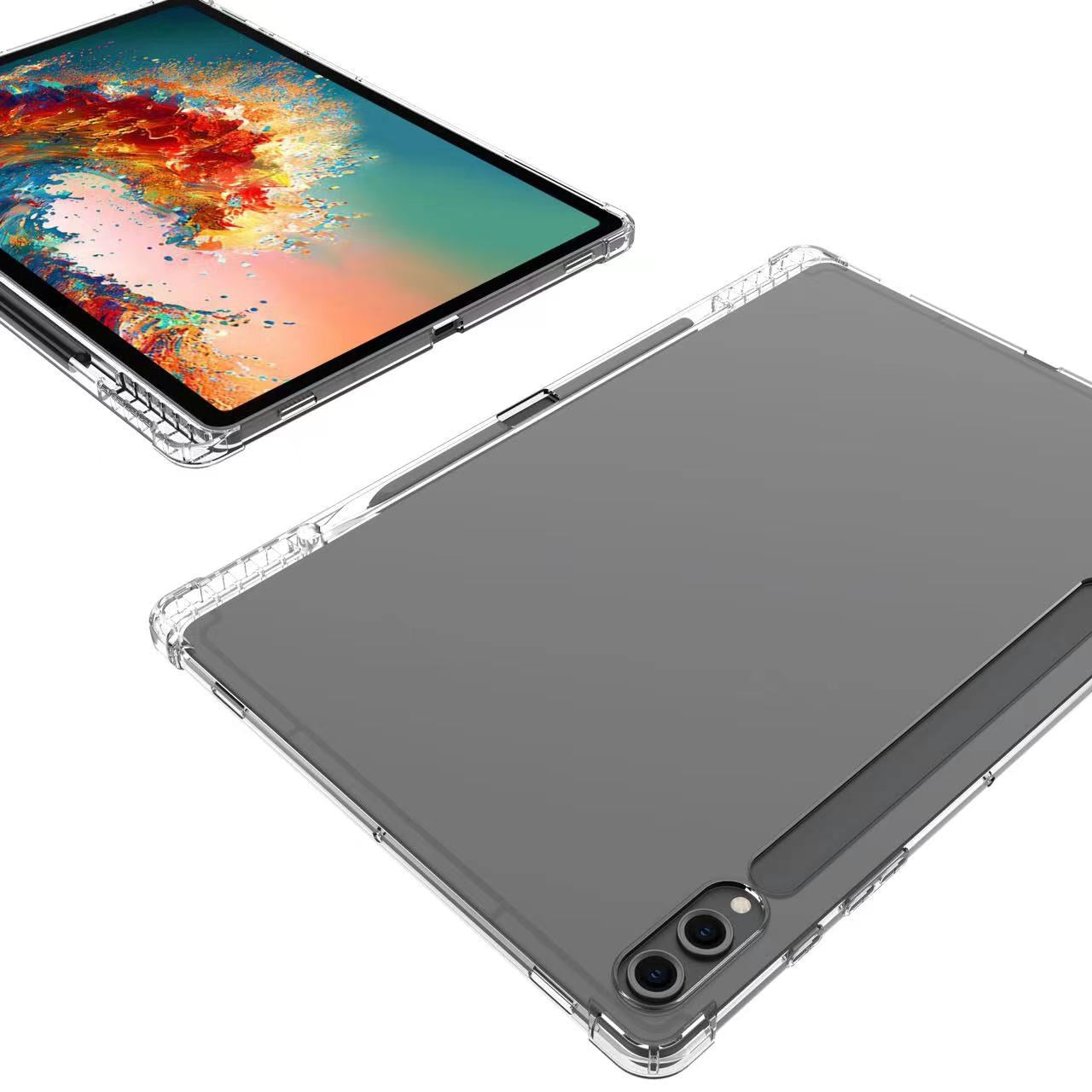 EIDERWOOD Stødsikkert Samsung Galaxy Tab S10 Ultra Cover m. Touch Pen Holder - Gennemsigtig