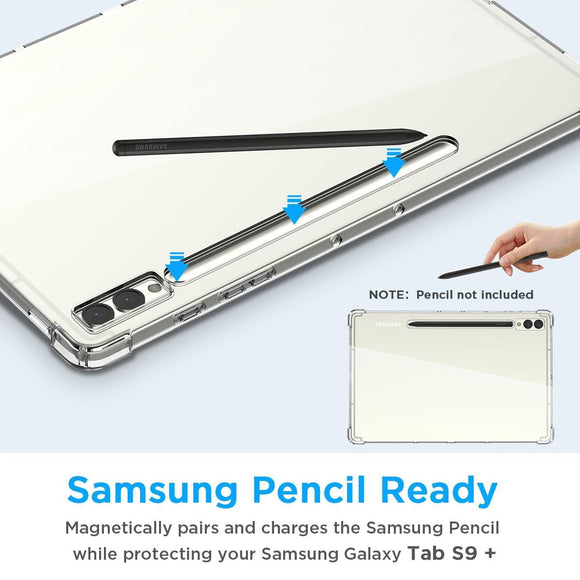 EIDERWOOD Samsung Galaxy Tab S10+ Shockproof cover - Gennemsigtig