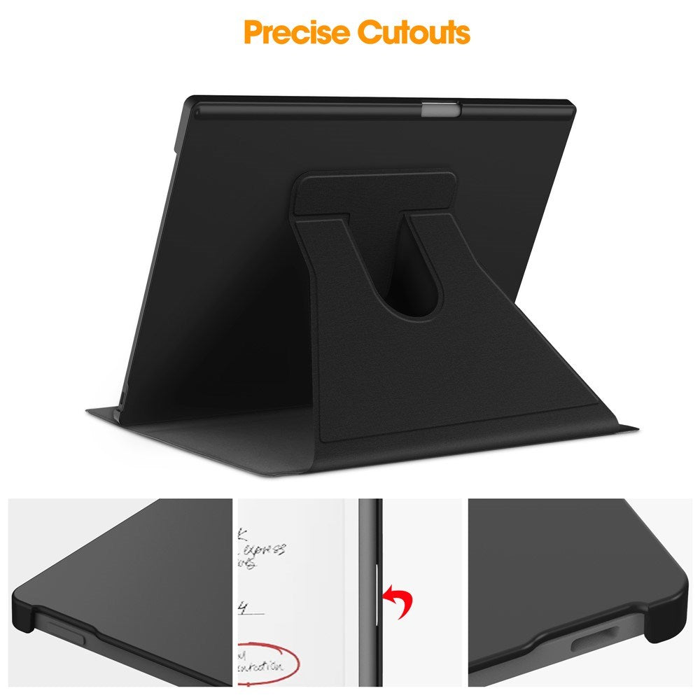 EIDERWOOD ReMarkable Paper Pro Kunstlæder Plast Cover m. Pen Holder - Sort