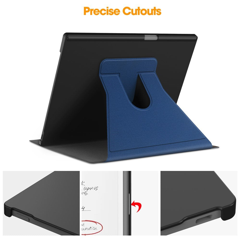EIDERWOOD ReMarkable Paper Pro Kunstlæder Plast Cover m. Pen Holder - Blå