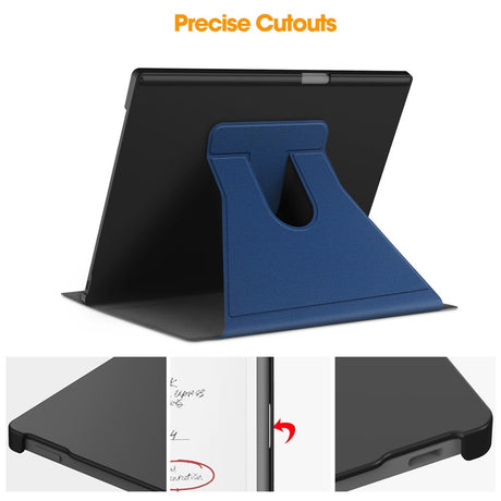 EIDERWOOD ReMarkable Paper Pro Kunstlæder Plast Cover m. Pen Holder - Blå