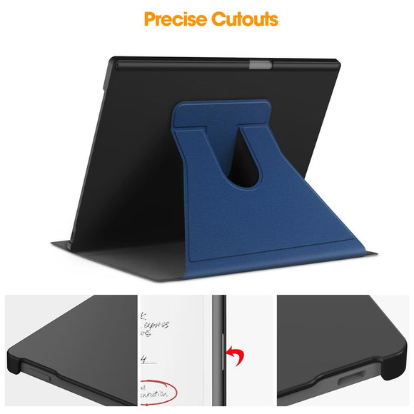 EIDERWOOD ReMarkable Paper Pro Kunstlæder Plast Cover m. Pen Holder - Blå