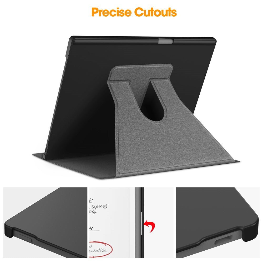 EIDERWOOD ReMarkable Paper Pro Kunstlæder Plast Cover m. Pen Holder - Grå