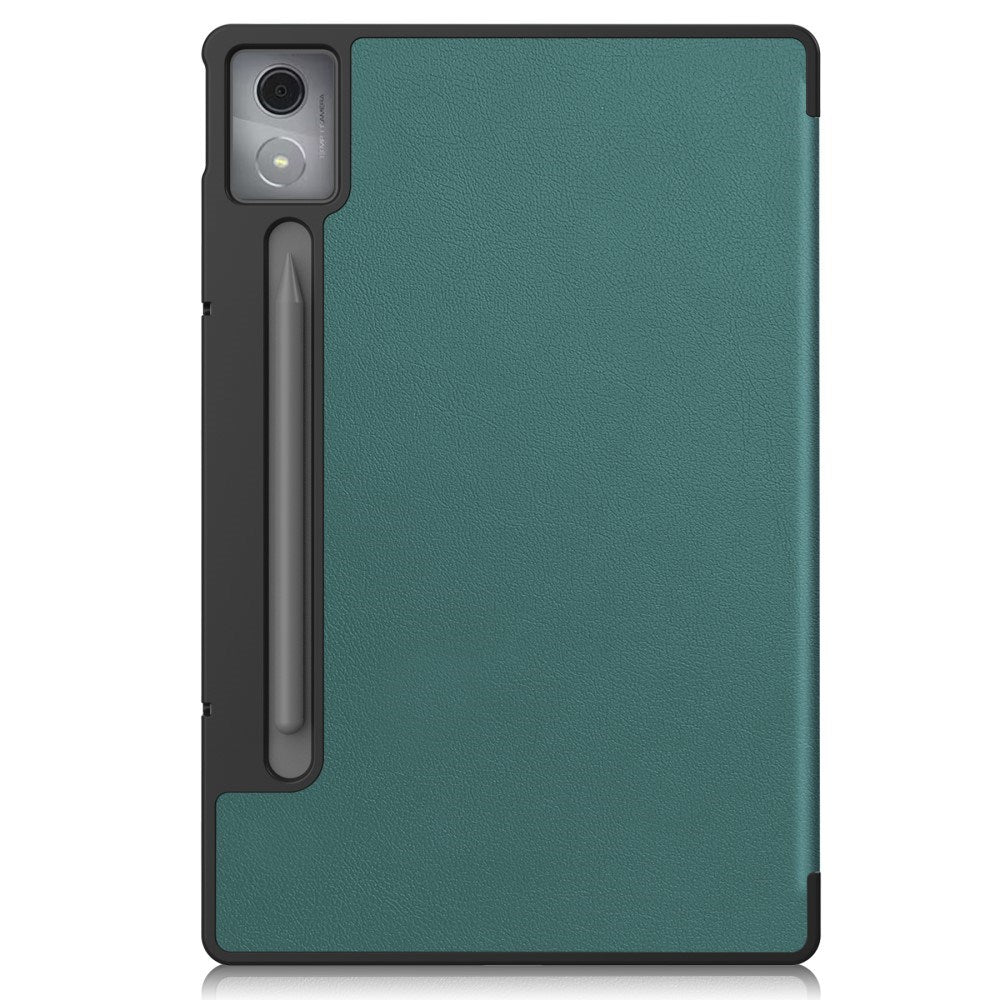 EIDERWOOD Lenovo IdeaTab Pro Kunstlæder Flip Cover m. Ståfunktion & Pencil Holder - Grøn