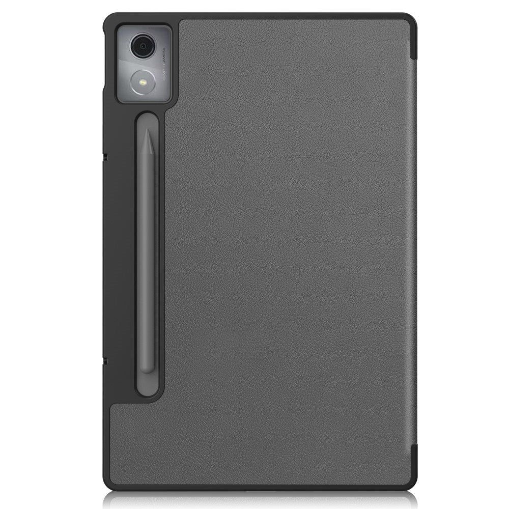 EIDERWOOD Lenovo IdeaTab Pro Kunstlæder Flip Cover m. Ståfunktion & Pencil Holder - Grå