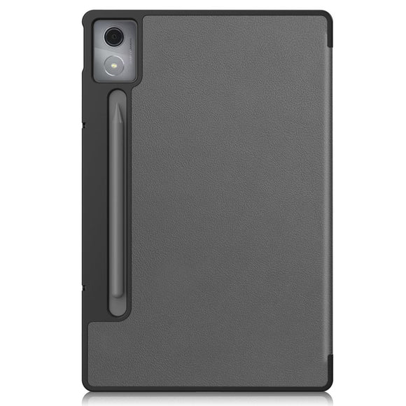 EIDERWOOD Lenovo IdeaTab Pro Kunstlæder Flip Cover m. Ståfunktion & Pencil Holder - Grå