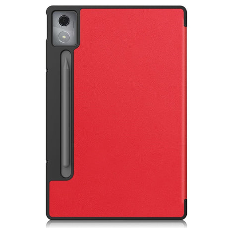 EIDERWOOD Lenovo IdeaTab Pro Kunstlæder Flip Cover m. Ståfunktion & Pencil Holder - Rød
