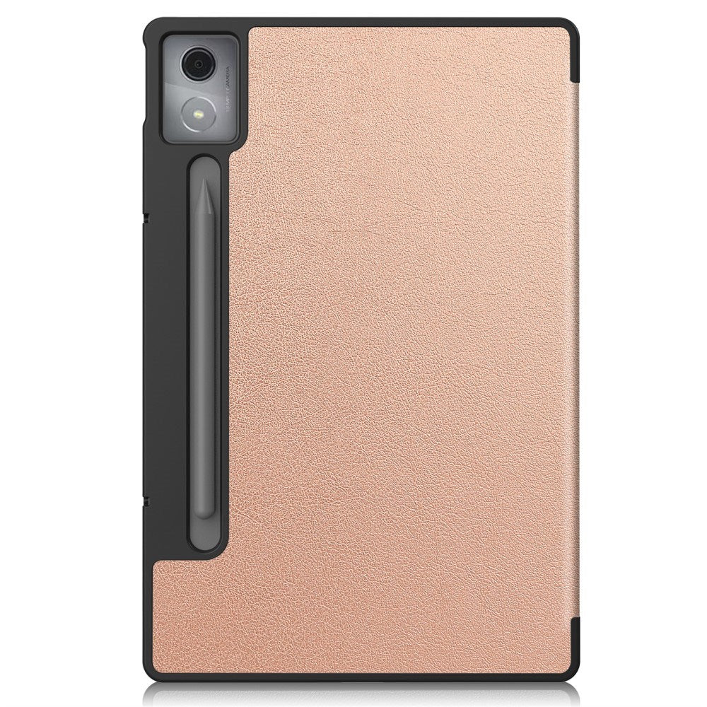 EIDERWOOD Lenovo IdeaTab Pro Kunstlæder Flip Cover m. Ståfunktion & Pencil Holder - Rose Gold