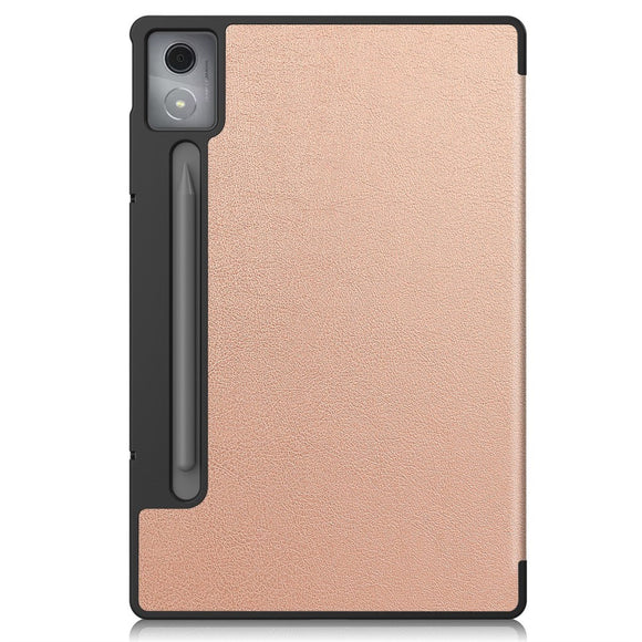 EIDERWOOD Lenovo IdeaTab Pro Kunstlæder Flip Cover m. Ståfunktion & Pencil Holder - Rose Gold