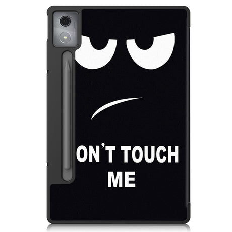 EIDERWOOD Lenovo IdeaTab Pro Tri-Fold Kunstlæder Flip Cover m. Mønster - Don't Touch Me