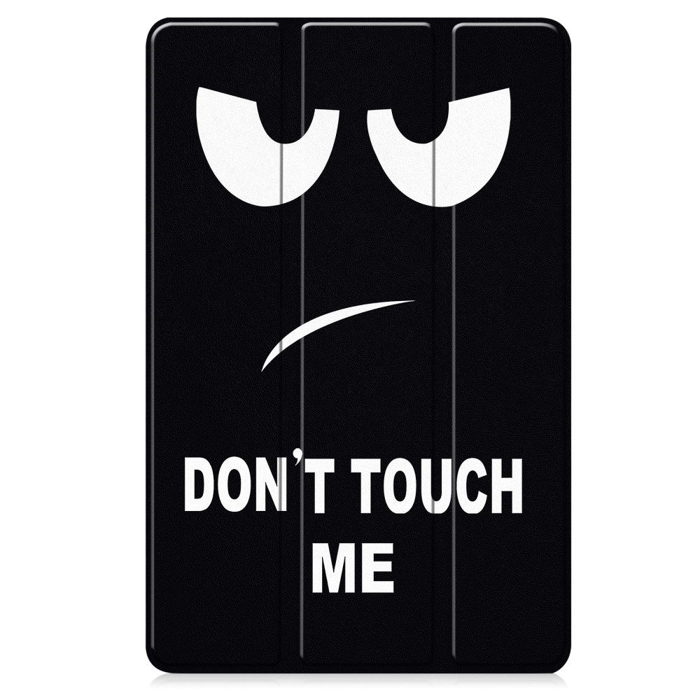 EIDERWOOD Lenovo IdeaTab Pro Tri-Fold Kunstlæder Flip Cover m. Mønster - Don't Touch Me