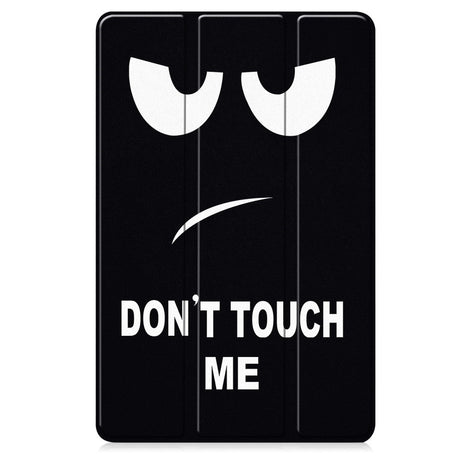 EIDERWOOD Lenovo IdeaTab Pro Tri-Fold Kunstlæder Flip Cover m. Mønster - Don't Touch Me