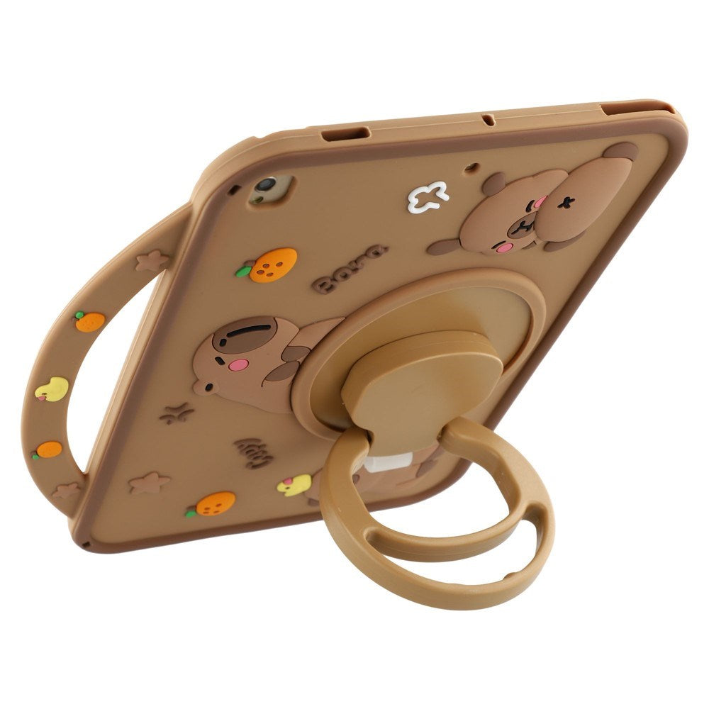 iPad 10.2" (2021 / 2020 / 2019) / iPad Air (2019) EIDERWOOD Silikone Cover m. Roterende Kickstand - Capybara