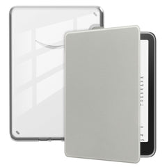 EIDERWOOD Amazon Kindle Paperwhite (2024) Kunstlæder Flip Cover - Gennemsigtig / Grå