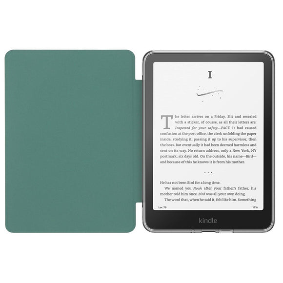 EIDERWOOD Amazon Kindle Paperwhite (2024) Kunstlæder Flip Cover - Gennemsigtig / Lyserød