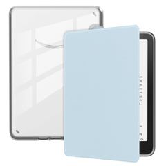 EIDERWOOD Amazon Kindle Paperwhite (2024) Kunstlæder Flip Cover - Gennemsigtig / Lyseblå