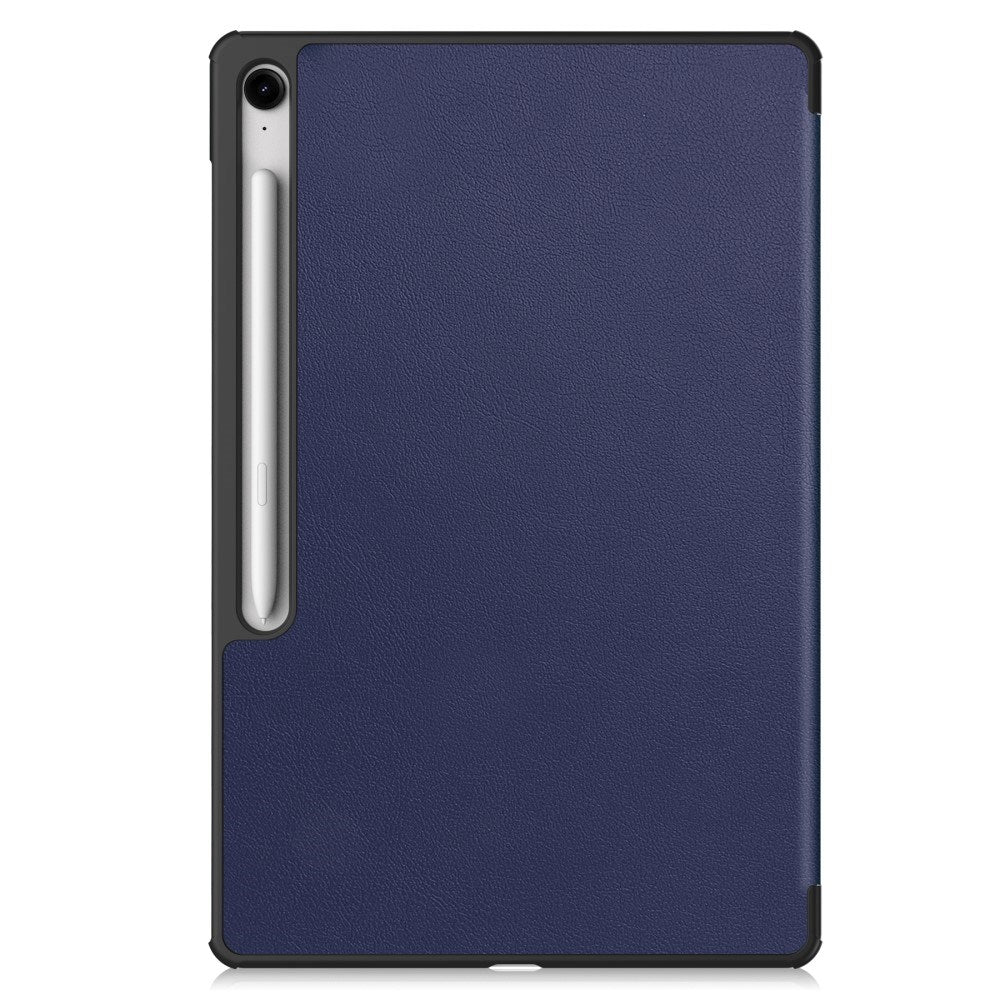 EIDERWOOD Samsung Galaxy Tab S10 FE+ (Plus) Kunstlæder Flip Cover m. Ståfunktion & Pencil Holder - Blå