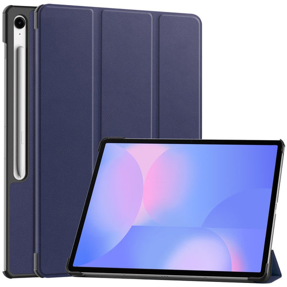 EIDERWOOD Samsung Galaxy Tab S10 FE+ (Plus) Kunstlæder Flip Cover m. Ståfunktion & Pencil Holder - Blå