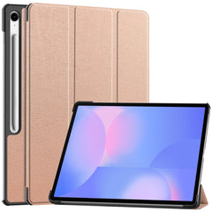 EIDERWOOD Samsung Galaxy Tab S10 FE+ (Plus) Kunstlæder Flip Cover m. Ståfunktion & Pencil Holder - Rose Gold