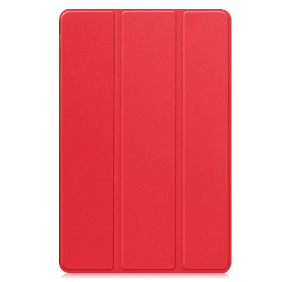 EIDERWOOD Samsung Galaxy Tab S10 FE+ (Plus) Kunstlæder Flip Cover m. Ståfunktion & Pencil Holder - Rød