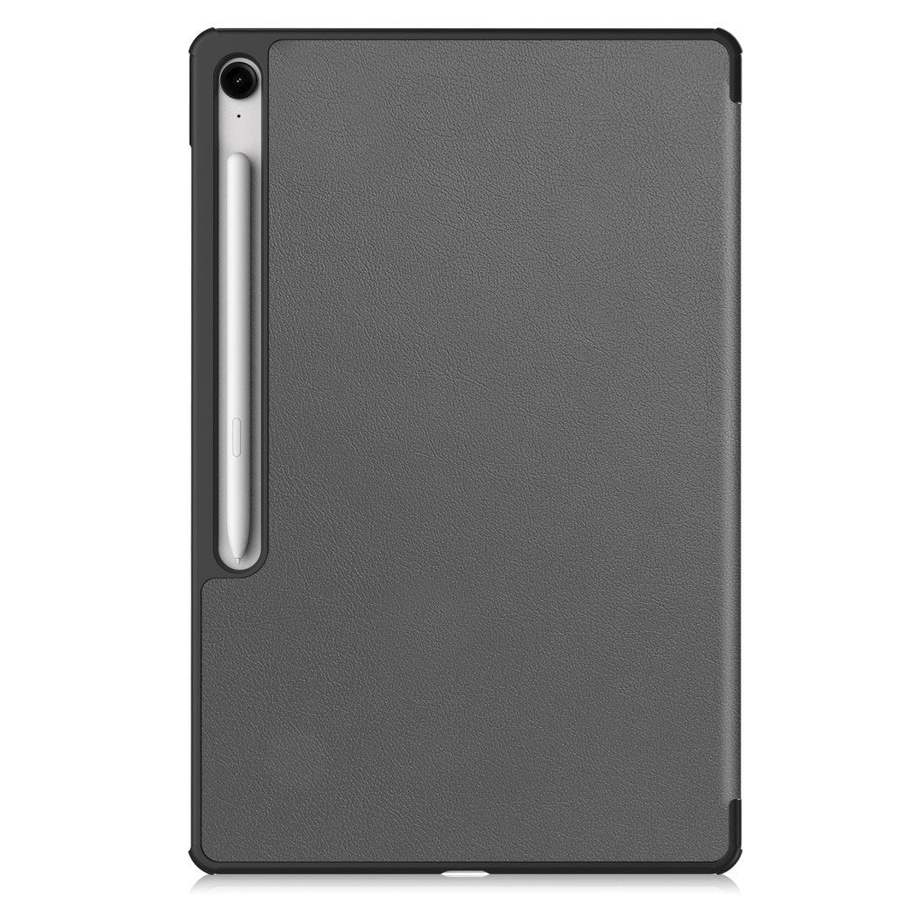 EIDERWOOD Samsung Galaxy Tab S10 FE+ (Plus) Kunstlæder Flip Cover m. Ståfunktion & Pencil Holder - Grå