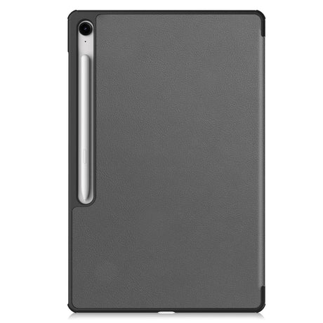 EIDERWOOD Samsung Galaxy Tab S10 FE+ (Plus) Kunstlæder Flip Cover m. Ståfunktion & Pencil Holder - Grå