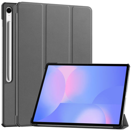 EIDERWOOD Samsung Galaxy Tab S10 FE+ (Plus) Kunstlæder Flip Cover m. Ståfunktion & Pencil Holder - Grå