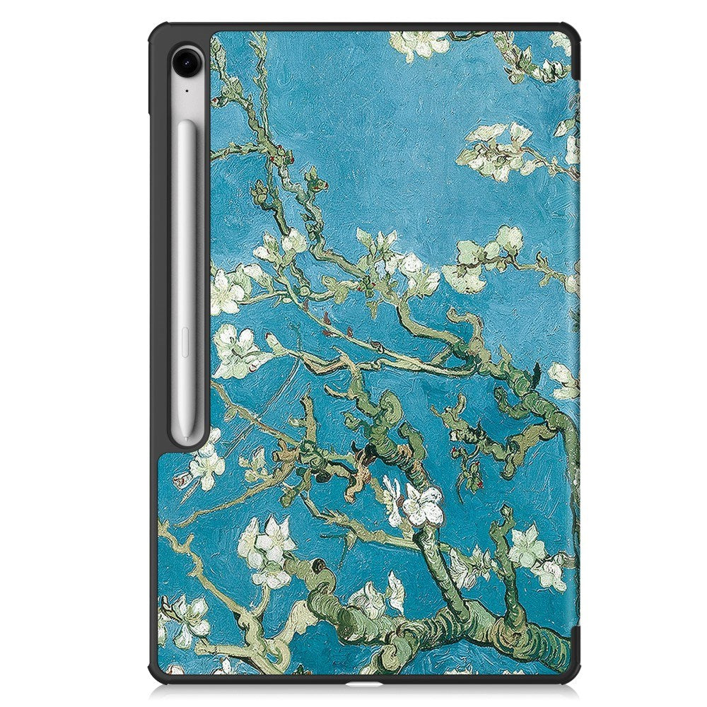 EIDERWOOD Samsung Galaxy Tab S10 FE+ (Plus) Tri-Fold Kunstlæder Flip Cover m. Mønster - Blomst