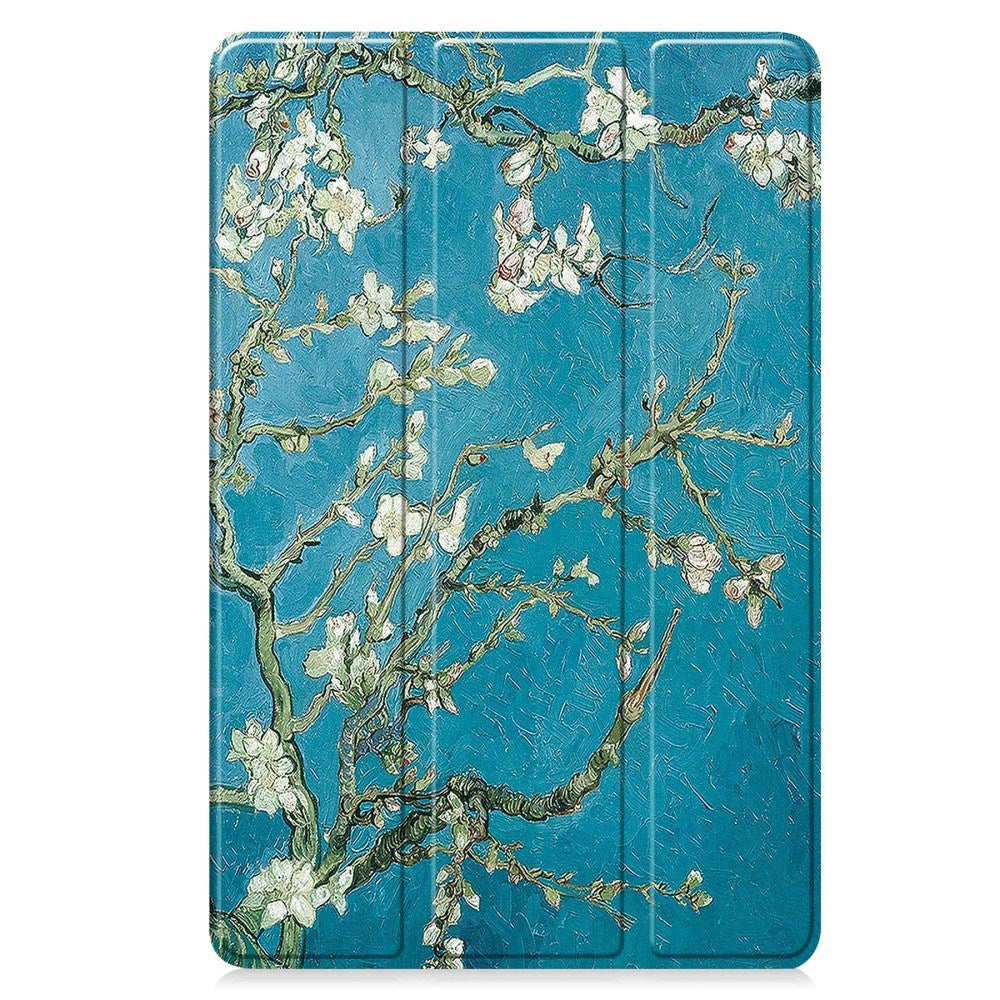 EIDERWOOD Samsung Galaxy Tab S10 FE+ (Plus) Tri-Fold Kunstlæder Flip Cover m. Mønster - Blomst