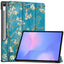EIDERWOOD Samsung Galaxy Tab S10 FE+ (Plus) Tri-Fold Kunstlæder Flip Cover m. Mønster - Blomst