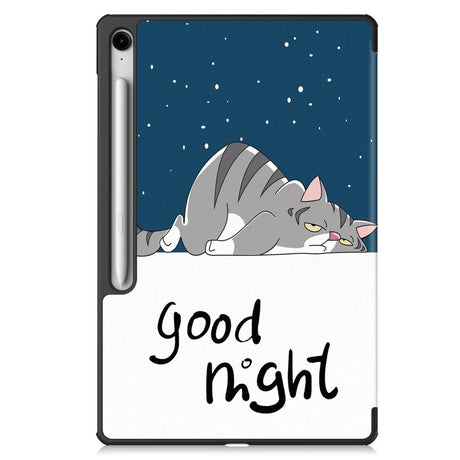 EIDERWOOD Samsung Galaxy Tab S10 FE+ (Plus) Tri-Fold Kunstlæder Flip Cover m. Mønster - Kat