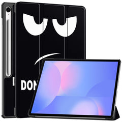EIDERWOOD Samsung Galaxy Tab S10 FE+ (Plus) Tri-Fold Kunstlæder Flip Cover m. Mønster - Don't Touch Me
