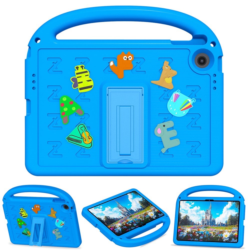 EIDERWOOD Lenovo Tab 10.1" Børne Cover m. Kickstand & Håndholder - Blå