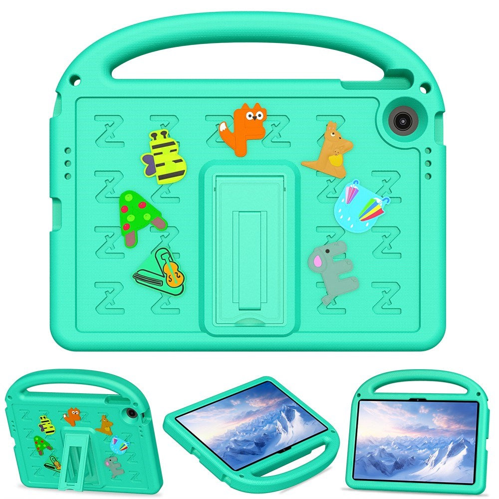 EIDERWOOD Lenovo Tab 10.1" Børne Cover m. Kickstand & Håndholder - Grøn