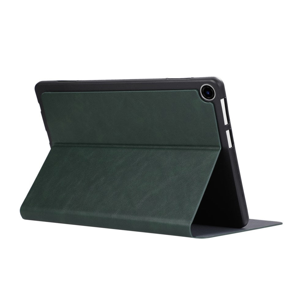 EIDERWOOD Lenovo Tab 10.1" Kunstlæder Flip Cover m. Ståfunktion - Mørkegrøn