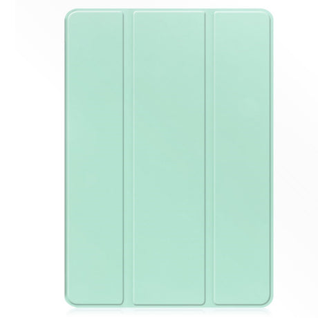 EIDERWOOD Samsung Galaxy Tab S10 FE+ (Plus) Tri-Fold Kunstlæder Cover m. Stylus Pen Holder - Lysegrøn
