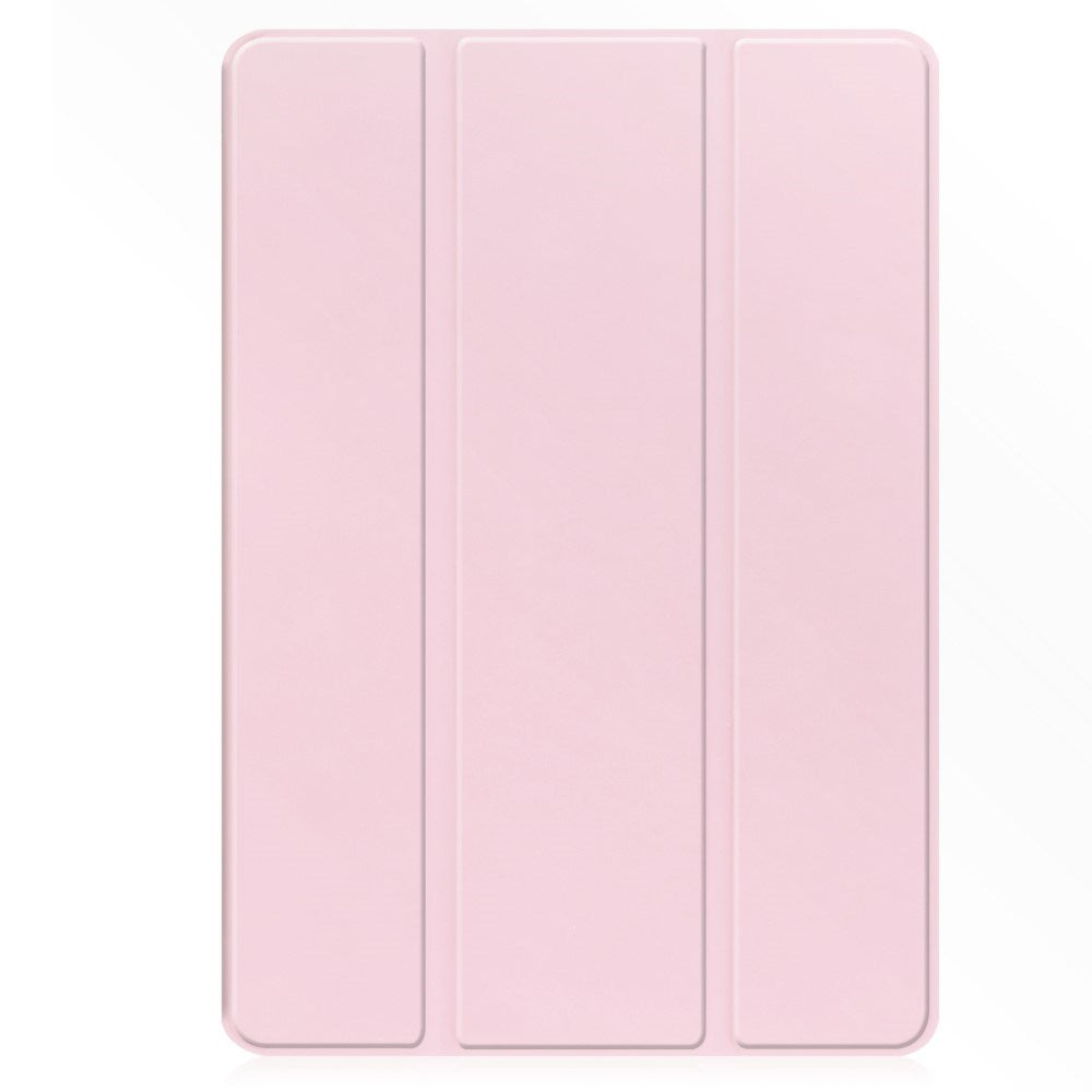 EIDERWOOD Samsung Galaxy Tab S10 FE+ (Plus) Tri-Fold Kunstlæder Cover m. Stylus Pen Holder - Lyserød
