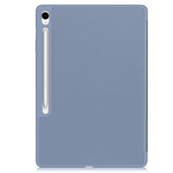 EIDERWOOD Samsung Galaxy Tab S10 FE+ (Plus) Tri-Fold Kunstlæder Cover m. Stylus Pen Holder - Lavendel