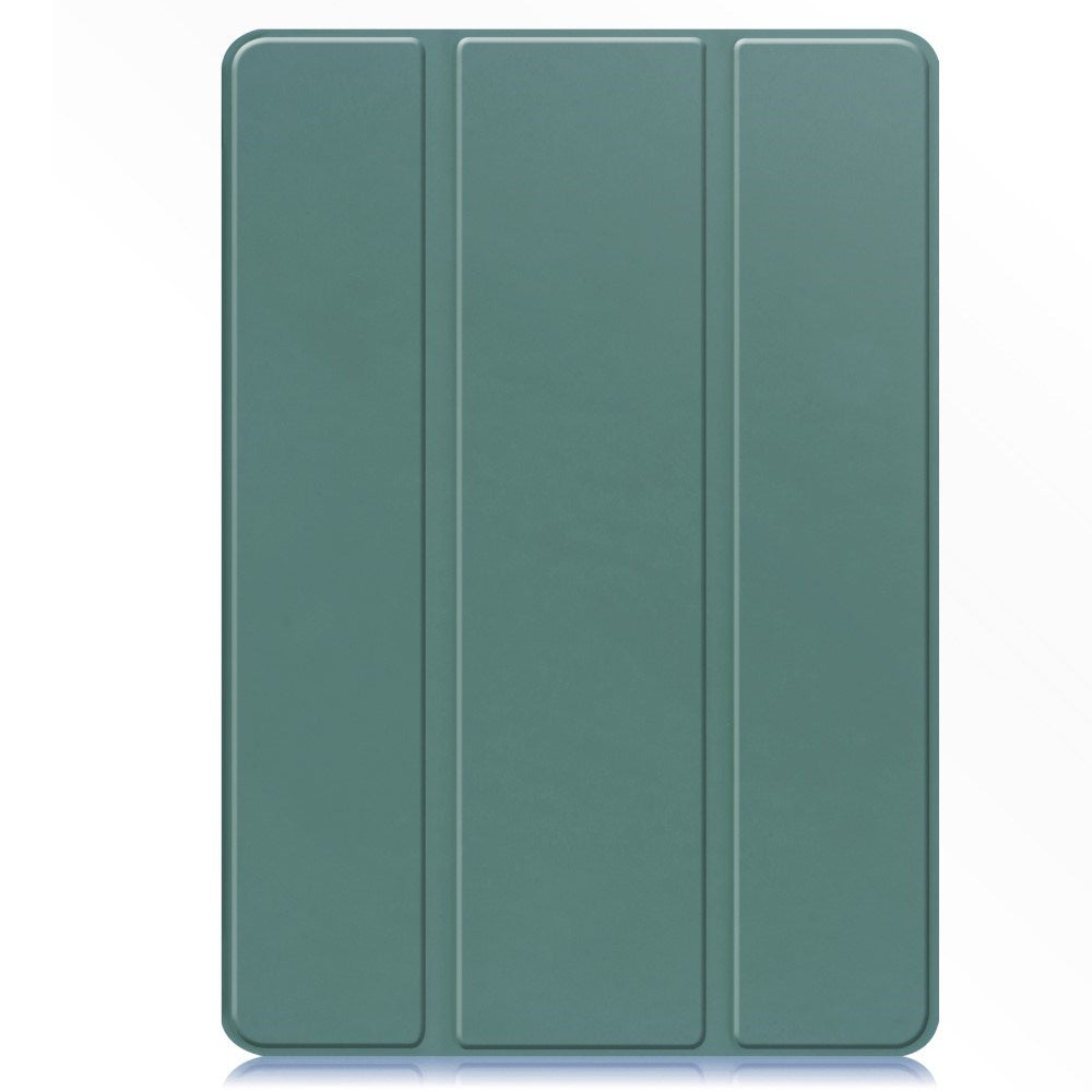 EIDERWOOD Samsung Galaxy Tab S10 FE+ (Plus) Tri-Fold Kunstlæder Cover m. Stylus Pen Holder - Mørkegrøn