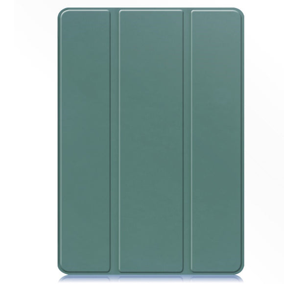 EIDERWOOD Samsung Galaxy Tab S10 FE+ (Plus) Tri-Fold Kunstlæder Cover m. Stylus Pen Holder - Mørkegrøn