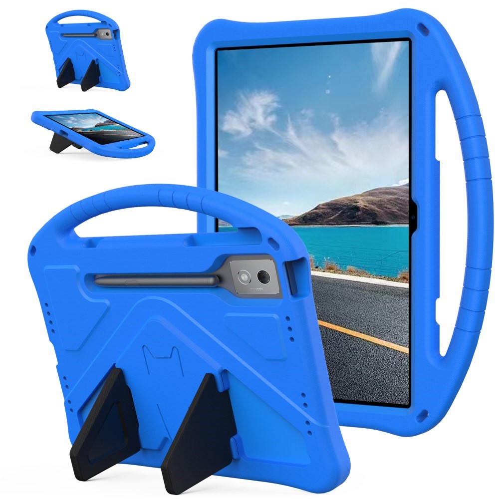 EIDERWOOD Lenovo Idea Tab Pro Anti-Drop Tablet Cover m. Håndtag og Stå Funktion - Blå