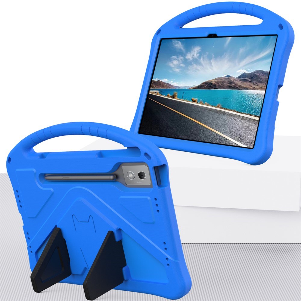 EIDERWOOD Lenovo Idea Tab Pro Anti-Drop Tablet Cover m. Håndtag og Stå Funktion - Blå