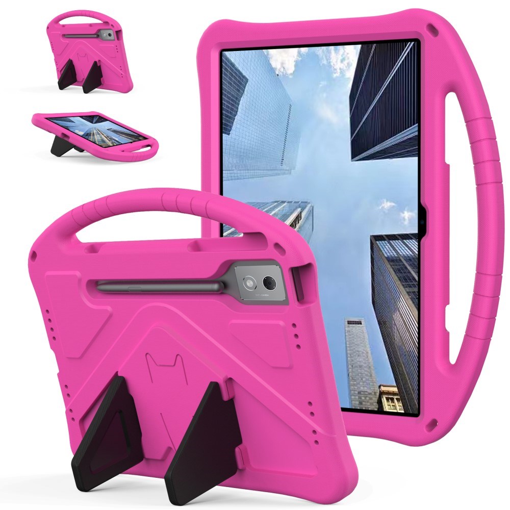 EIDERWOOD Lenovo Idea Tab Pro Anti-Drop Tablet Cover m. Håndtag og Stå Funktion - Lyserød
